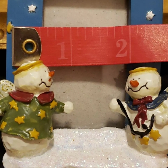 Snowman Christmas Holiday Photo Ornament Frame Or Free Standing Frame - Picture 6 of 7